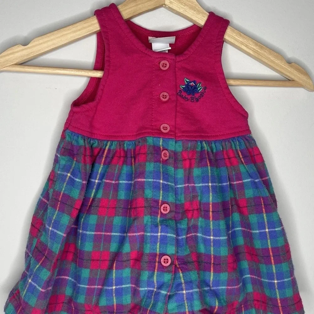 Girls vintage Oshkosh B’Gosh Sleeveless Dress with Embroidery 18months‎